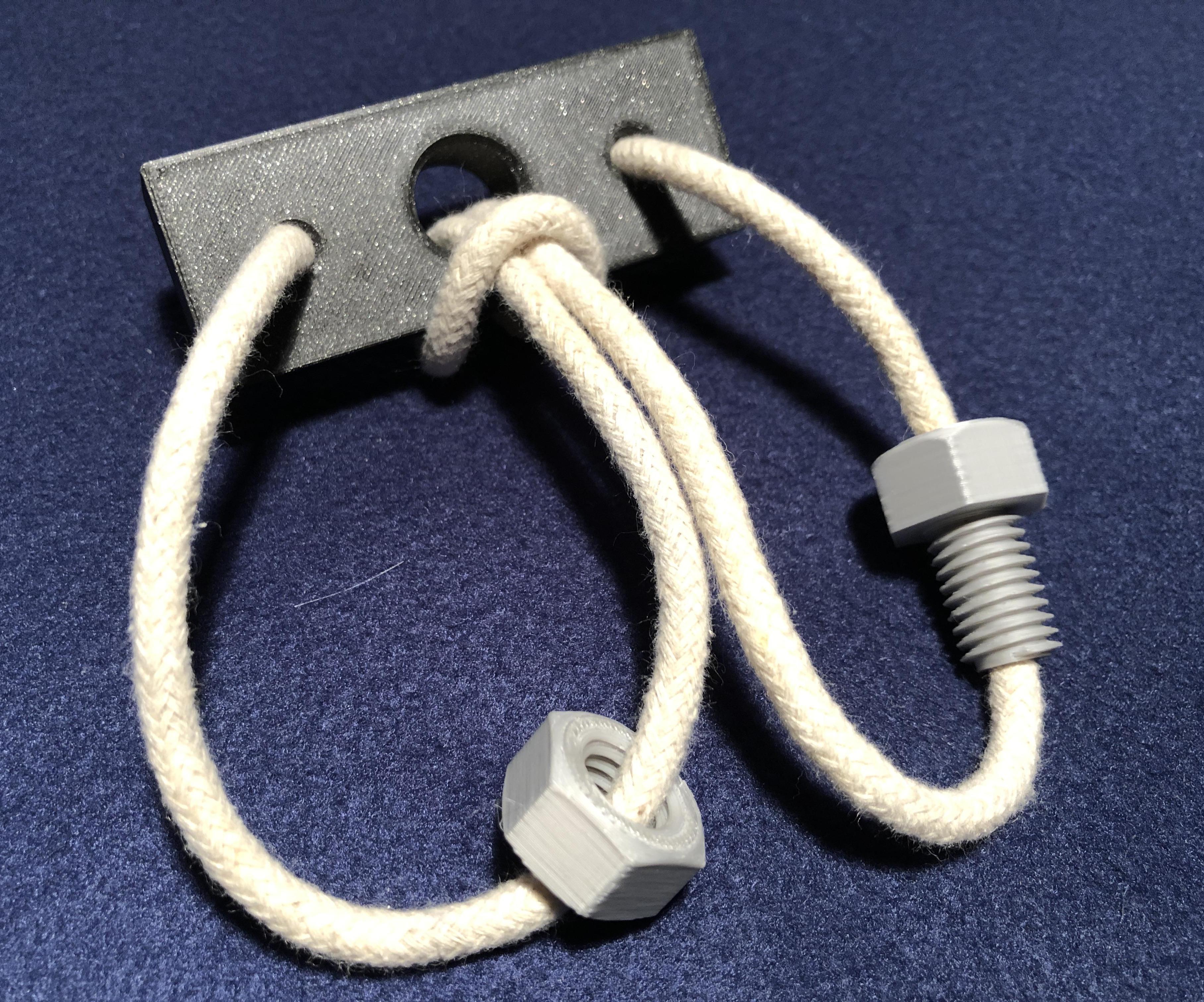 Bolt-Nut Puzzle - 3D Printed