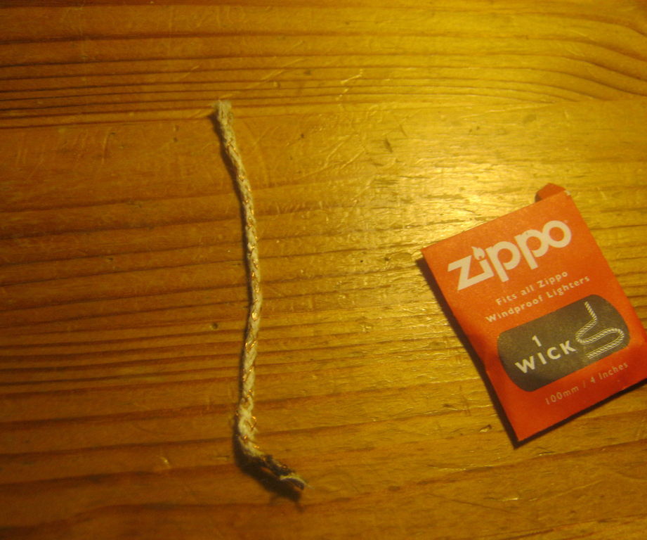 Zippo Wick Homemade Diy