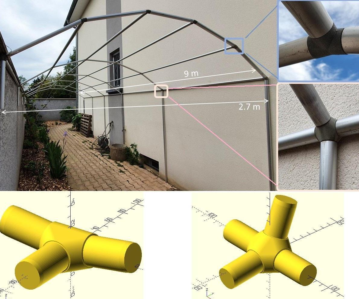 BIG Structures Assembled From SMALL 3D Printed Connectors