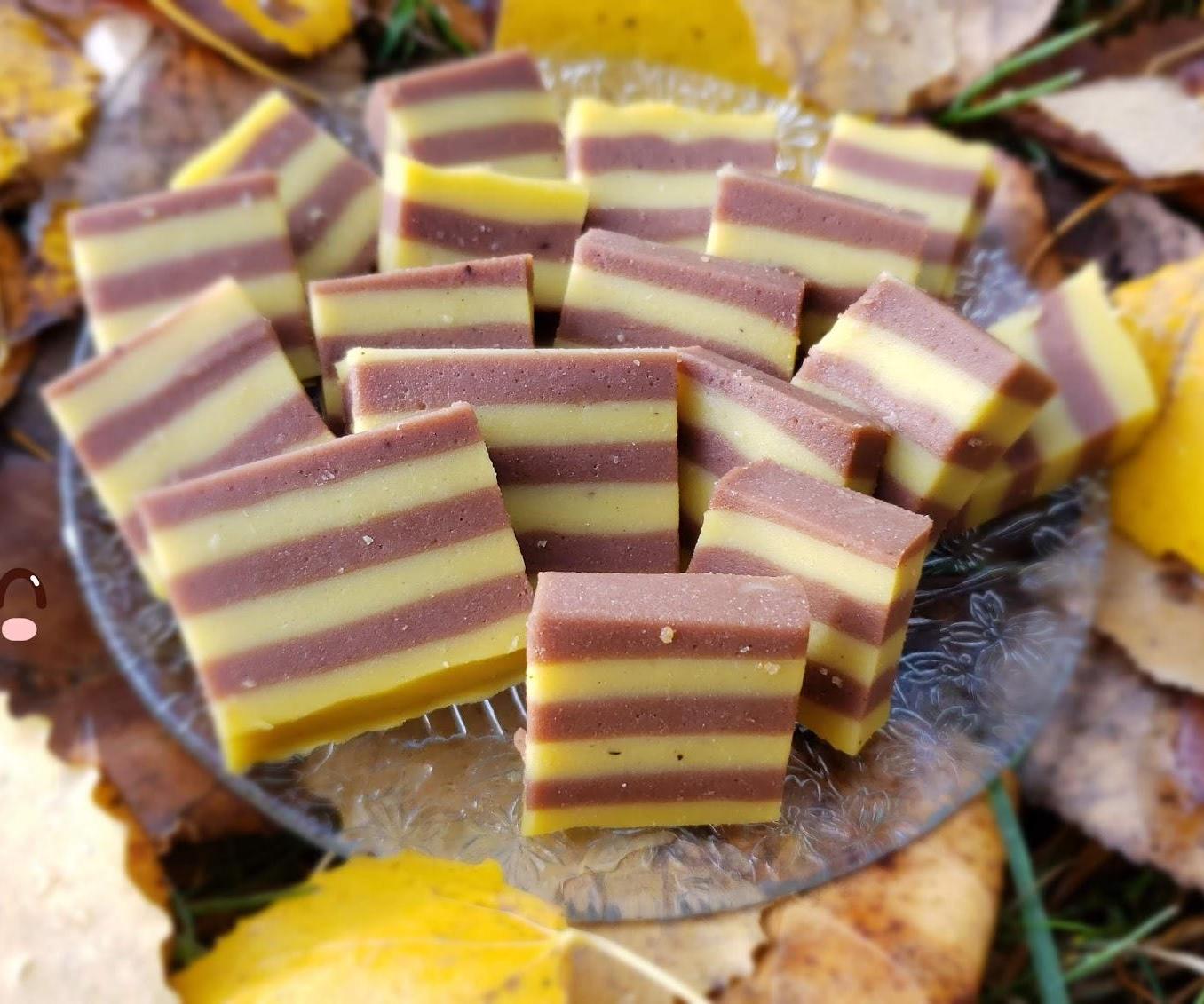 Chocolate Pumpkin Stripes Cake