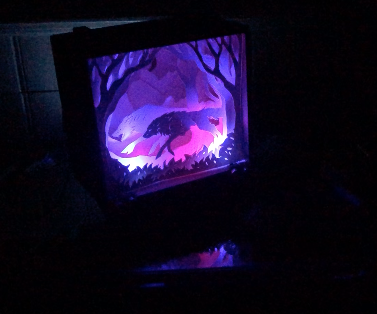 Interactive Papercut Lightbox With Arduino