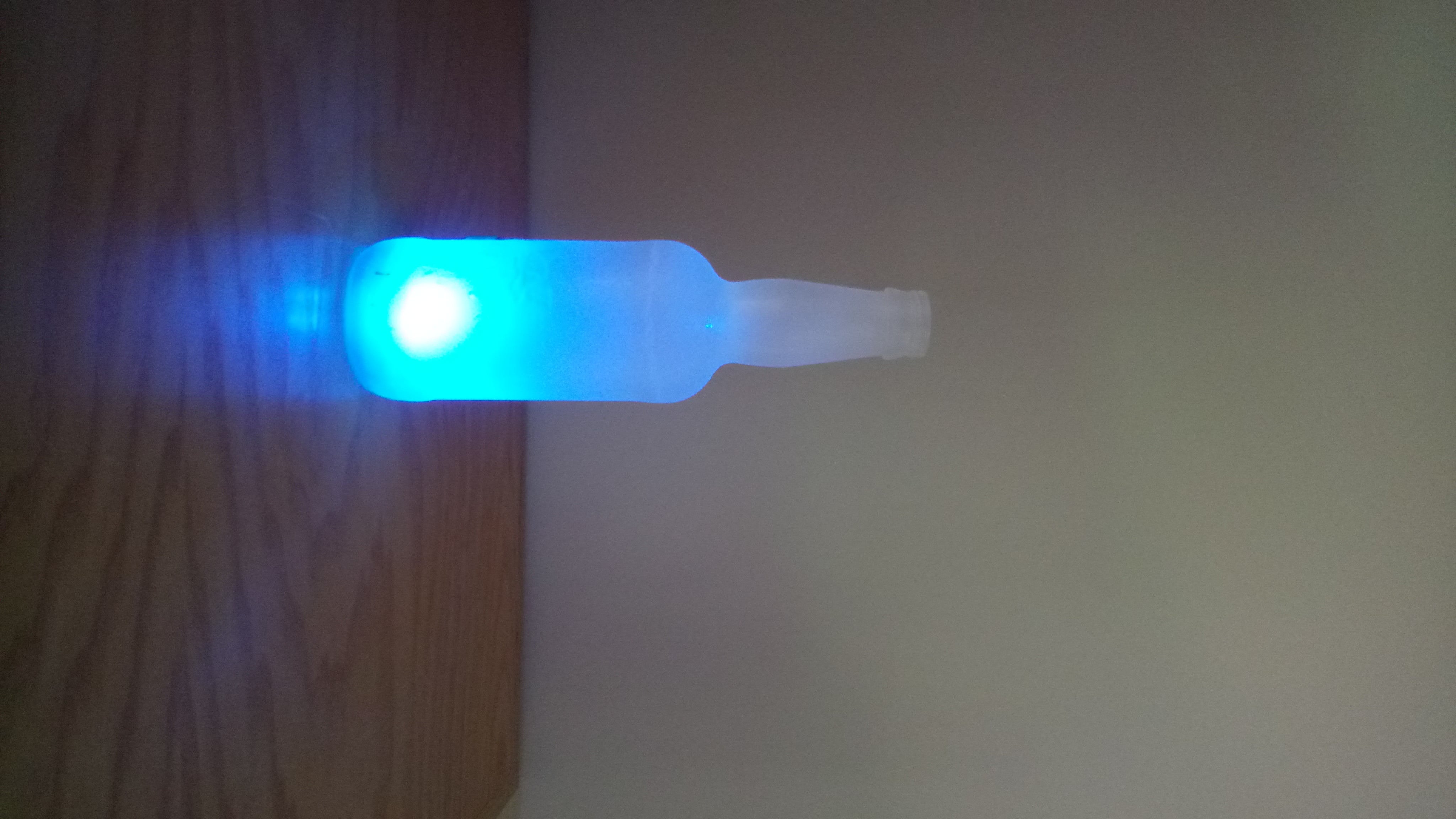 Color Changing bottle project from Chanandler Bong